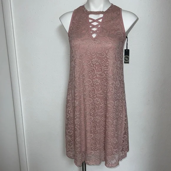 Liberty Love Dresses | Liberty Love Mauve Lace Sleeveless Dress | Color: Pink | Size: S | Tanyachris25's Closet